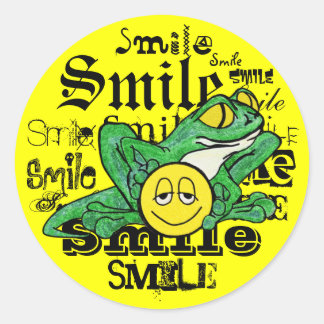 Pollywog with a Smile Classic Round Sticker