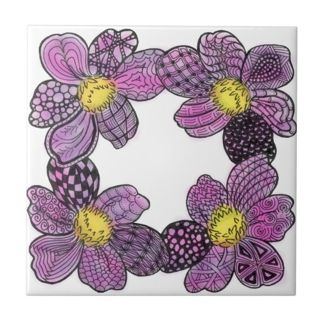 pollywollydoodles ceramic tile (Front)