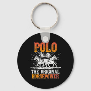 Polo3 horse print key ring