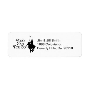 Polo Can You Go Return Address Label
