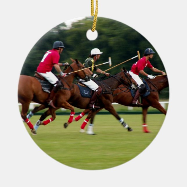 Polo Ceramic Ornament (Front)