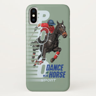 Polo Championship Equestrian Rider Dance w/ Horse iPhone X Case