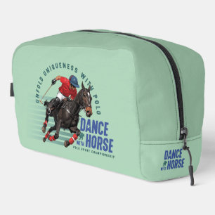 Polo Championship Equestrian Rider Dance w/ Horse Dopp Kit