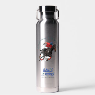 Polo Championship Equestrian Rider Dance w/ Horse Water Bottle
