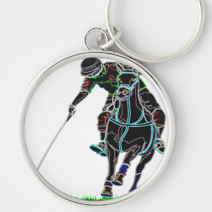 POLO ONE HORSE KEY RING