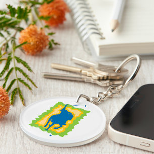 Polo Player Key Ring