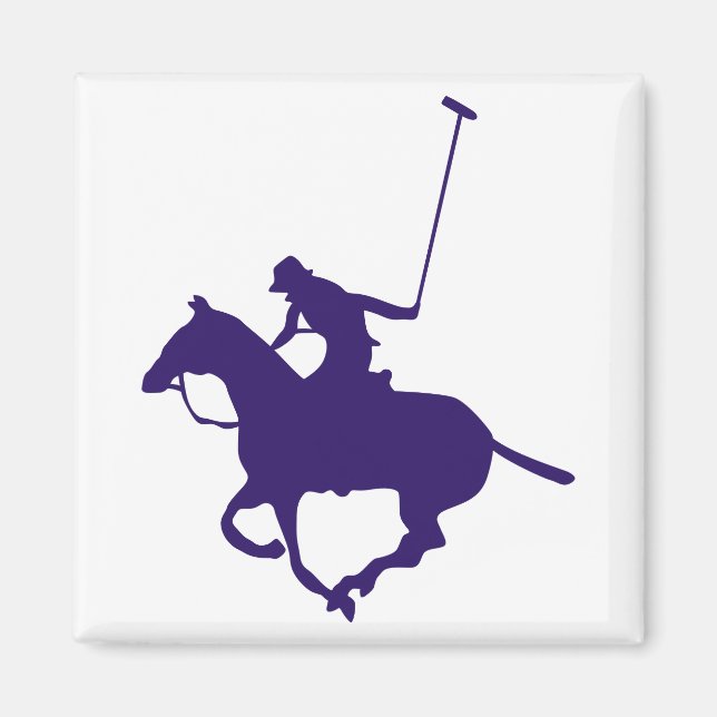 Polo Player Magnet (Front)