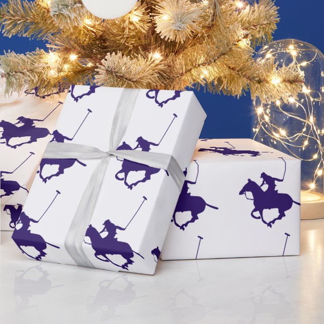 Polo Player Wrapping Paper (Holidays)