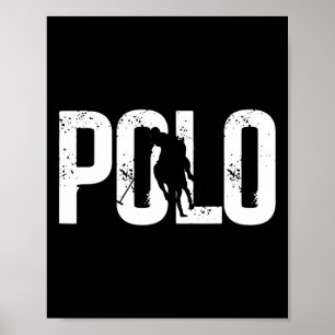 Polo Players Horseback Riding Horse Equestrian Spo Poster