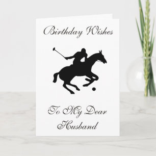 POLO PONY HUSBAND GREETING CARD