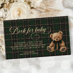 Polo Teddy Bear Classic Baby Shower book for baby Enclosure Card