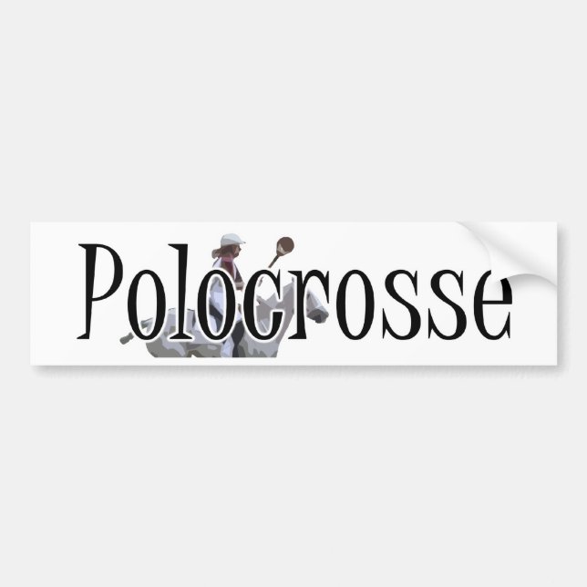 Polocrosse Bumper Sticker (Front)