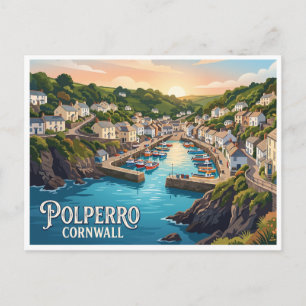 Polperro England Postcard