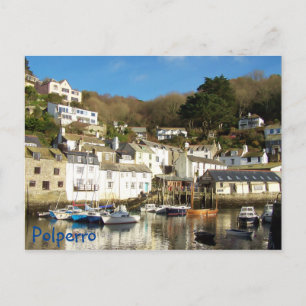 Polperro Harbour Cornwall England Postcard