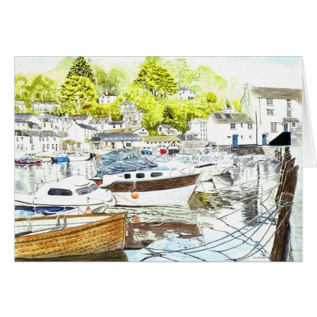 'Polperro Reflections' Card (Front Horizontal)
