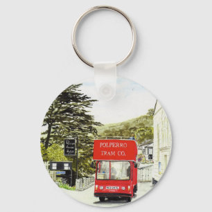 'Polperro Tram' Keychain