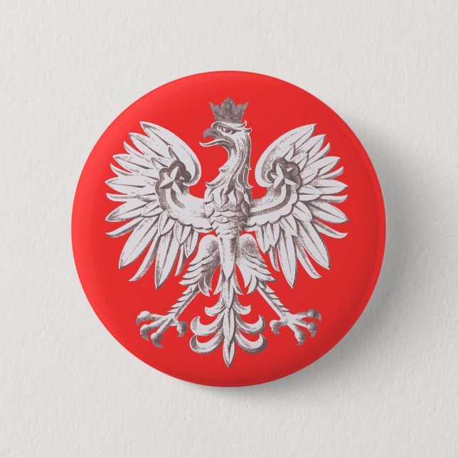 Polska 6 Cm Round Badge (Front)