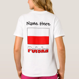 Polska and Polish Flag Personalised T-Shirt