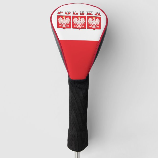 Polska Eagle Flag Shields Golf Head Cover (Front)