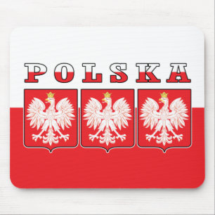 Polska Eagle Flag Shields Mouse Pad