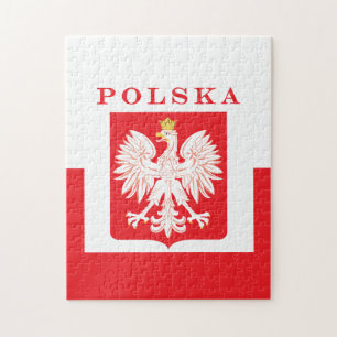 Polska Eagle Red Shield Jigsaw Puzzle