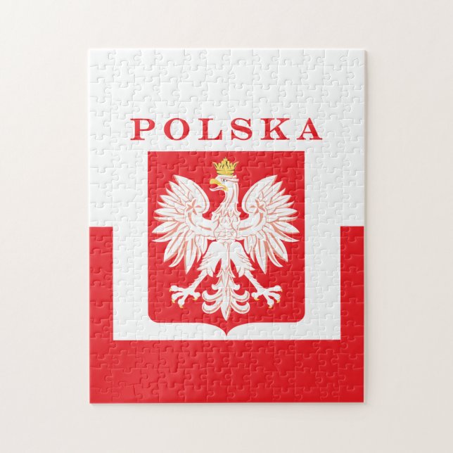 Polska Eagle Red Shield Jigsaw Puzzle (Vertical)