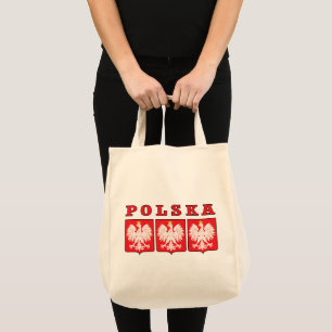 Polska Eagle Shields Tote Bag
