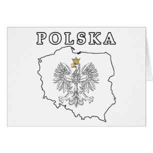 Polska Map With Eagle