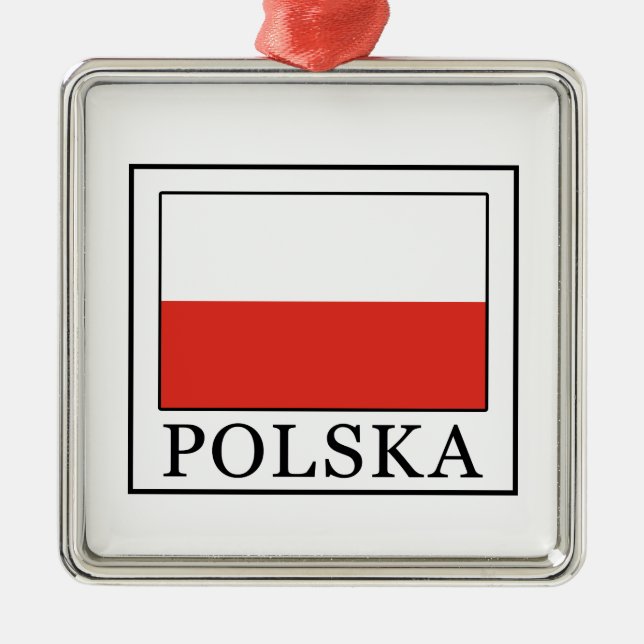 Polska Metal Ornament (Front)