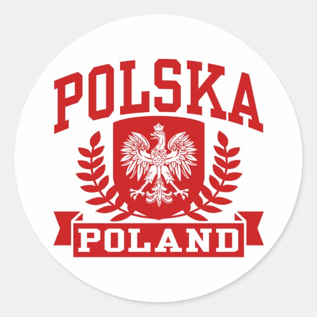 Polska Poland Classic Round Sticker (Front)