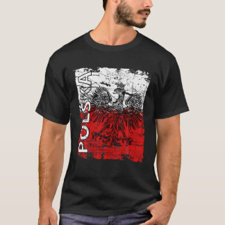 Polska Poland Coat Of Arms Eagle Men's T-Shirt