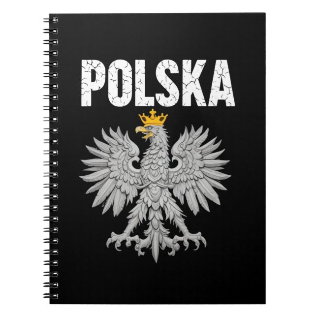 Polska Poland Eagle Pole Pride Polish Roots Poland Notebook (Front)
