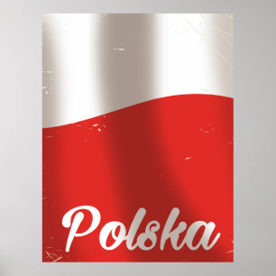 Polska, Poland vintage travel poster