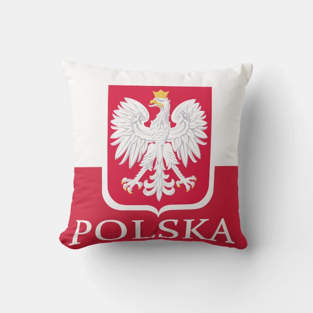 Polska Polish Coat of Arms American MoJo Pillow (Front)