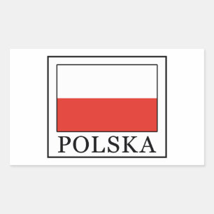 Polska Rectangular Sticker