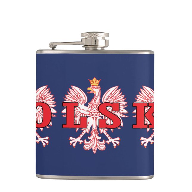 Polska Red Eagles Hip Flask (Front)
