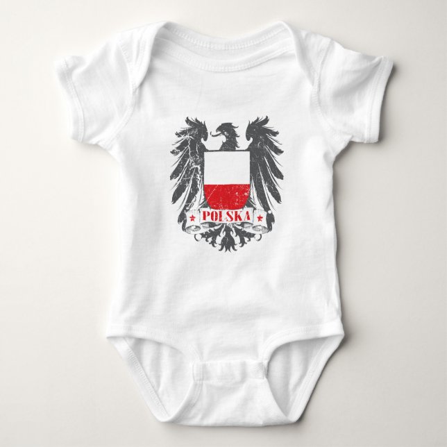 Polska Shield Baby Bodysuit (Front)