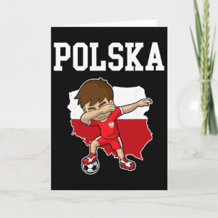 Polska Soccer Poland Polish Dabbing Footbyll Card