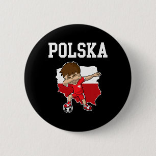 Polska Soccer Poland Polish Dabbing Footll 6 Cm Round Badge