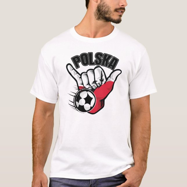 Polska Soccer  T-Shirt (Front)