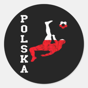 Polska Soccer Team Polish Pride Polish Roots Polan Classic Round Sticker