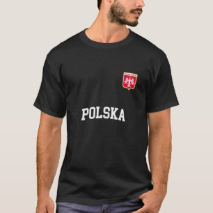 Polska Team Sports Soccer Polish Flag Jersey T-Shirt