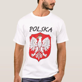 Polska White Eagle on Shield T-Shirt