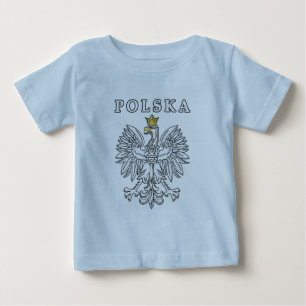 Polska With Polish Eagle Baby T-Shirt
