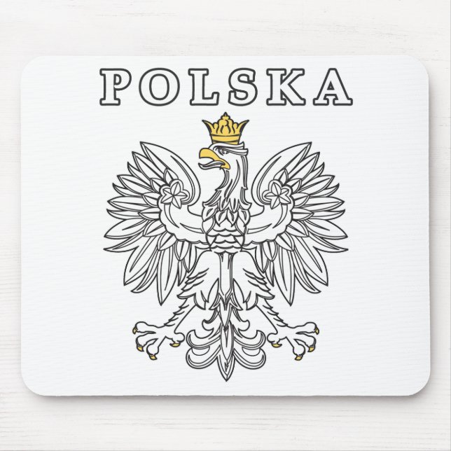 Polska With Polish Eagle Mouse Pad (Front)