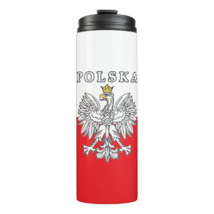 Polska With Polish Eagle Thermal Tumbler