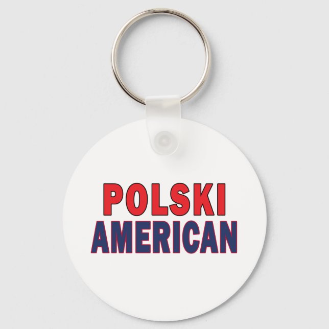 Polski American Key Ring (Front)