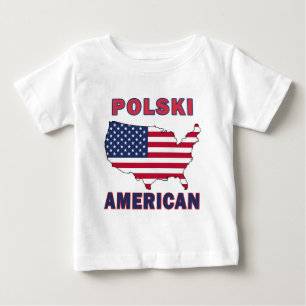 Polski American Map Baby T-Shirt