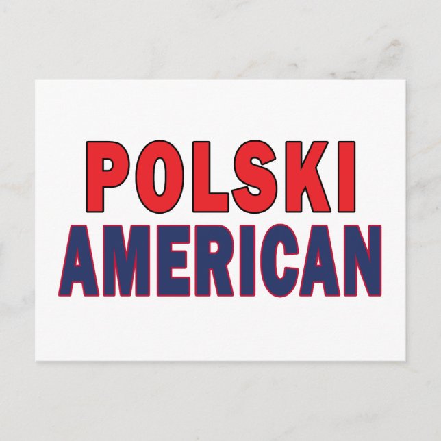 Polski American Postcard (Front)