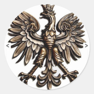 Polski orzelek classic round sticker
